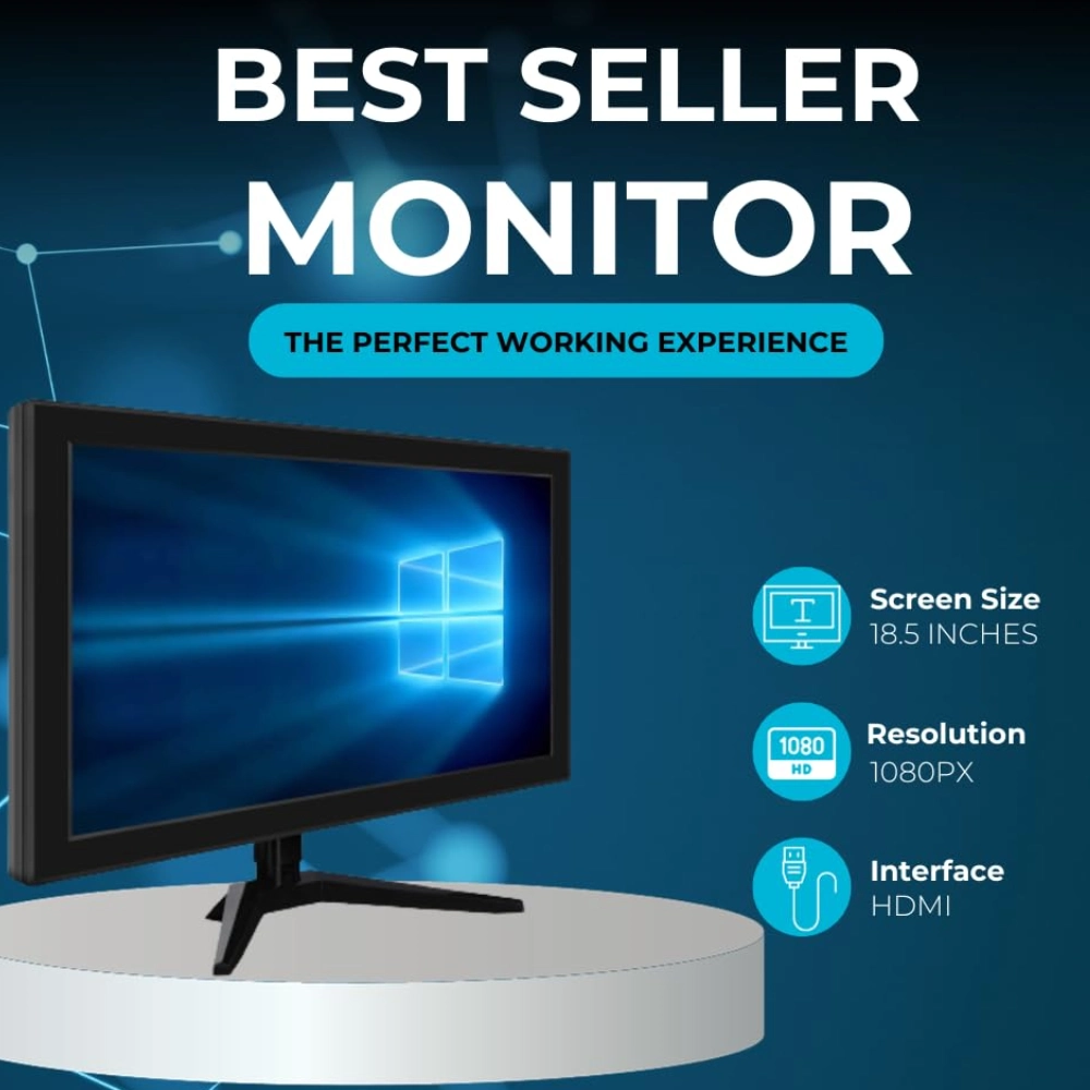 Consistent LED Monitor 19" HD VA with HDMI (CTM1902) view 5